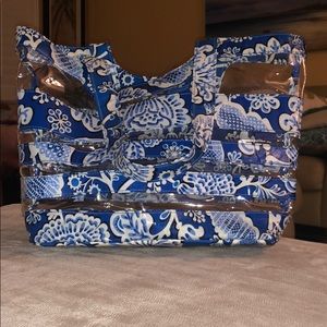 Vera Bradley beach bag and matching wallet.